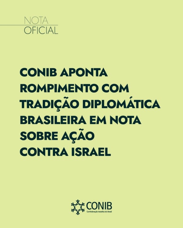 Conib em ação - Fundada em 1948, a CONIB – Confederação Israelita do Brasil é o órgão de representação e coordenação política da comunidade judaica brasileira. 