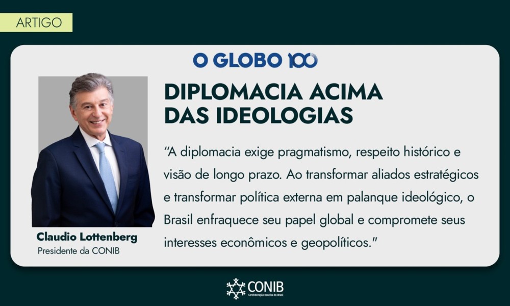 CONIB | Confederação Israelita do Brasil - Fundada em 1948, a CONIB – Confederação Israelita do Brasil é o órgão de representação e coordenação política da comunidade judaica brasileira. 
