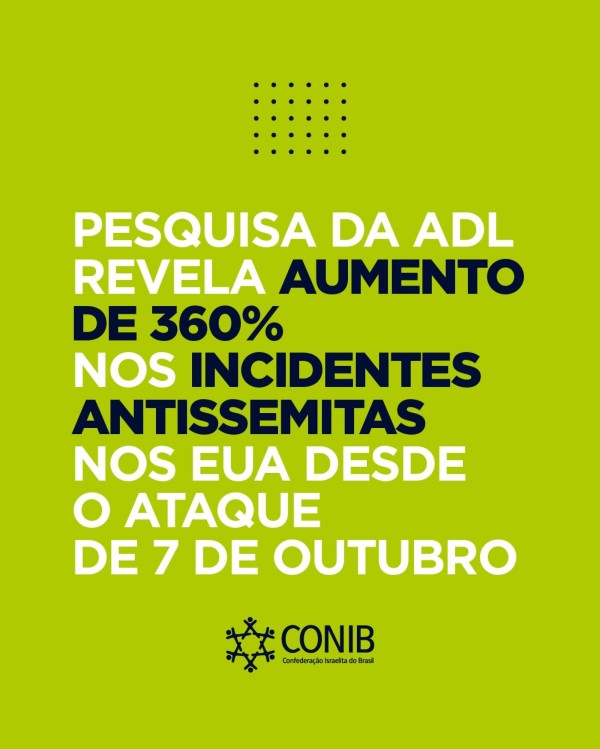 Mundo - Fundada em 1948, a CONIB – Confederação Israelita do Brasil é o órgão de representação e coordenação política da comunidade judaica brasileira. 